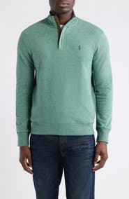 Polo Ralph Lauren Luxury Cotton Blend Quarter Zip Pullover