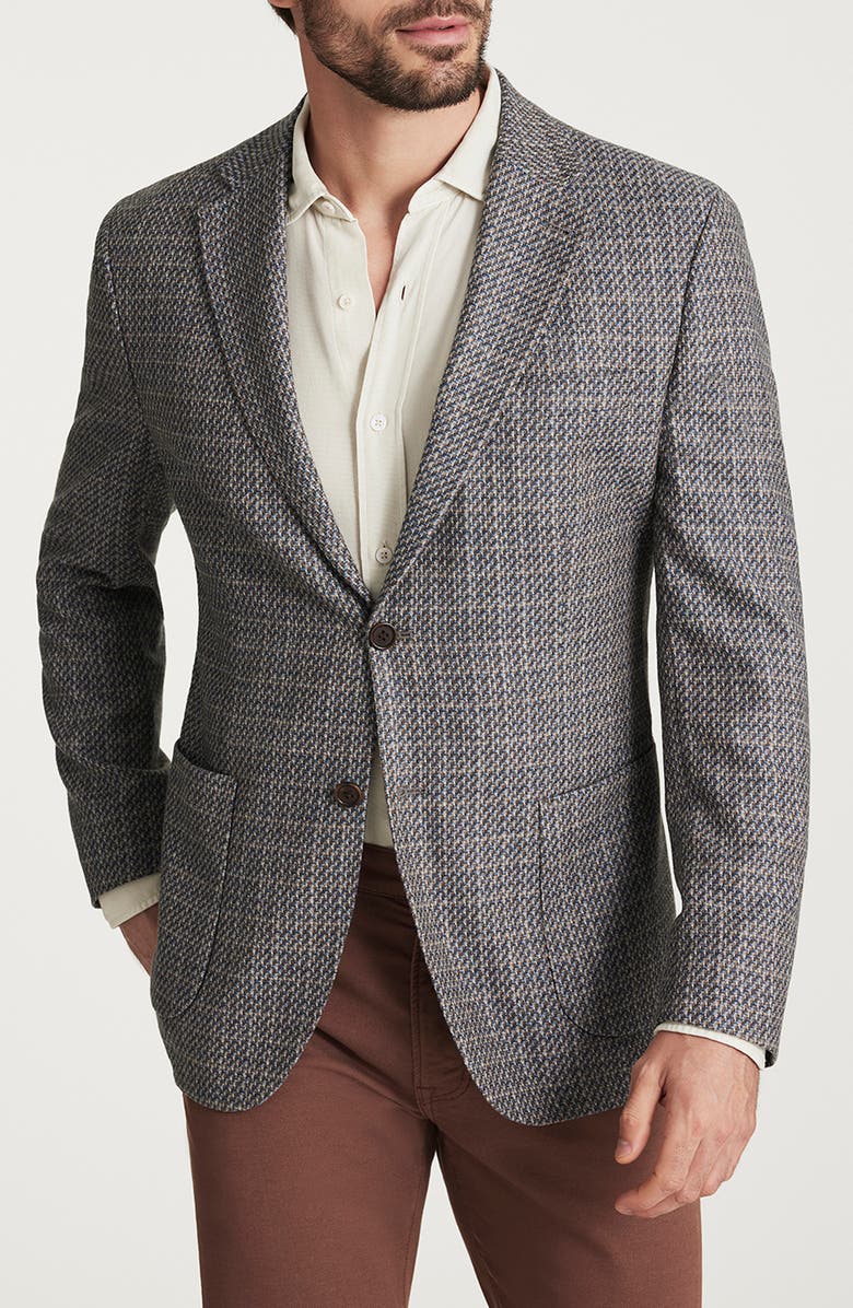 34 Heritage Matteo Marled Wool Blend Sport Coat, Main, color, Dark Blue