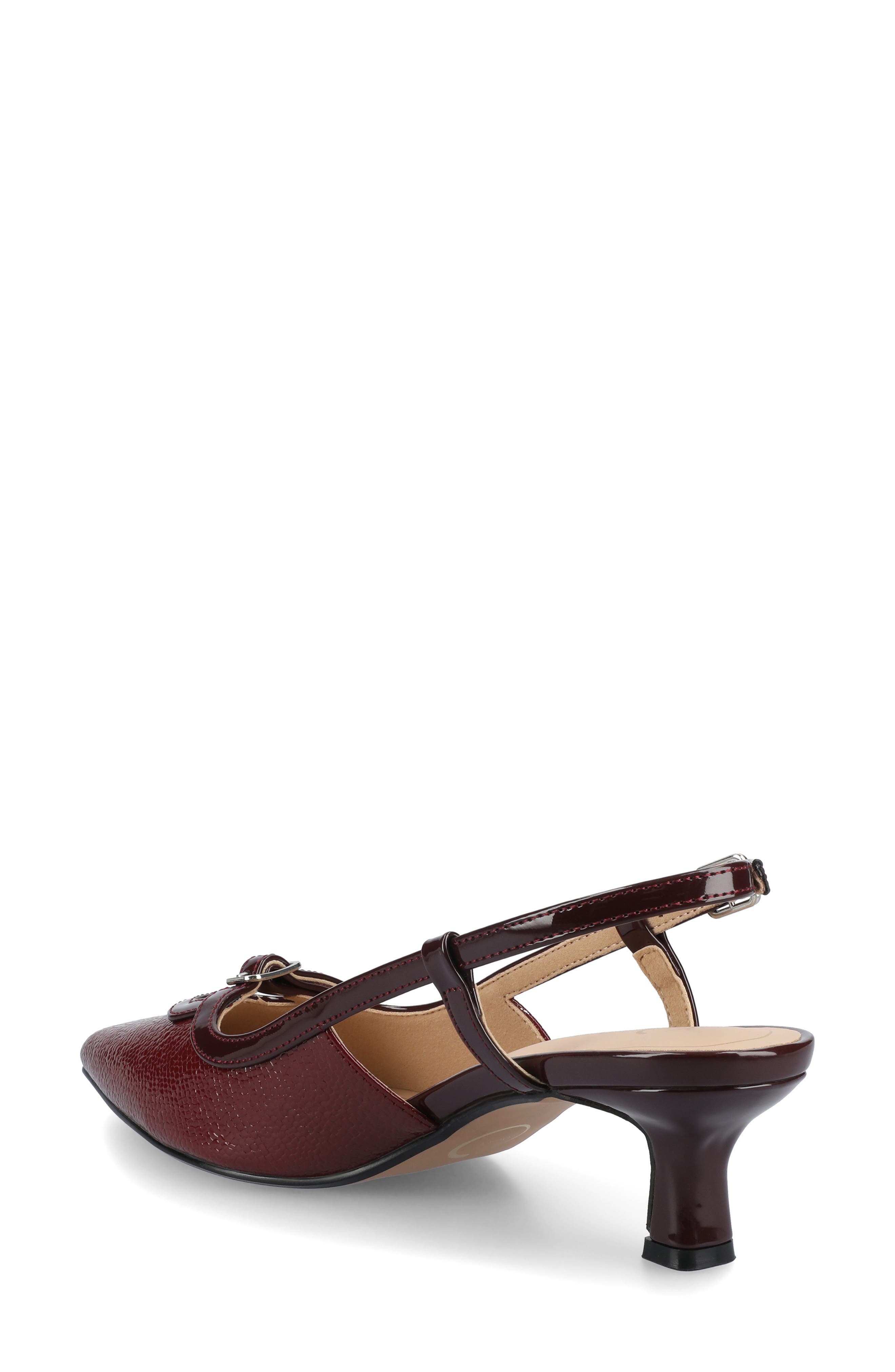Padma Slingback Kitten Heel Pump - Wide Width Available, Alternate, color, OXBLOOD