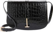TOM FORD Kara Small Croc Embossed Leather Crossbody Bag