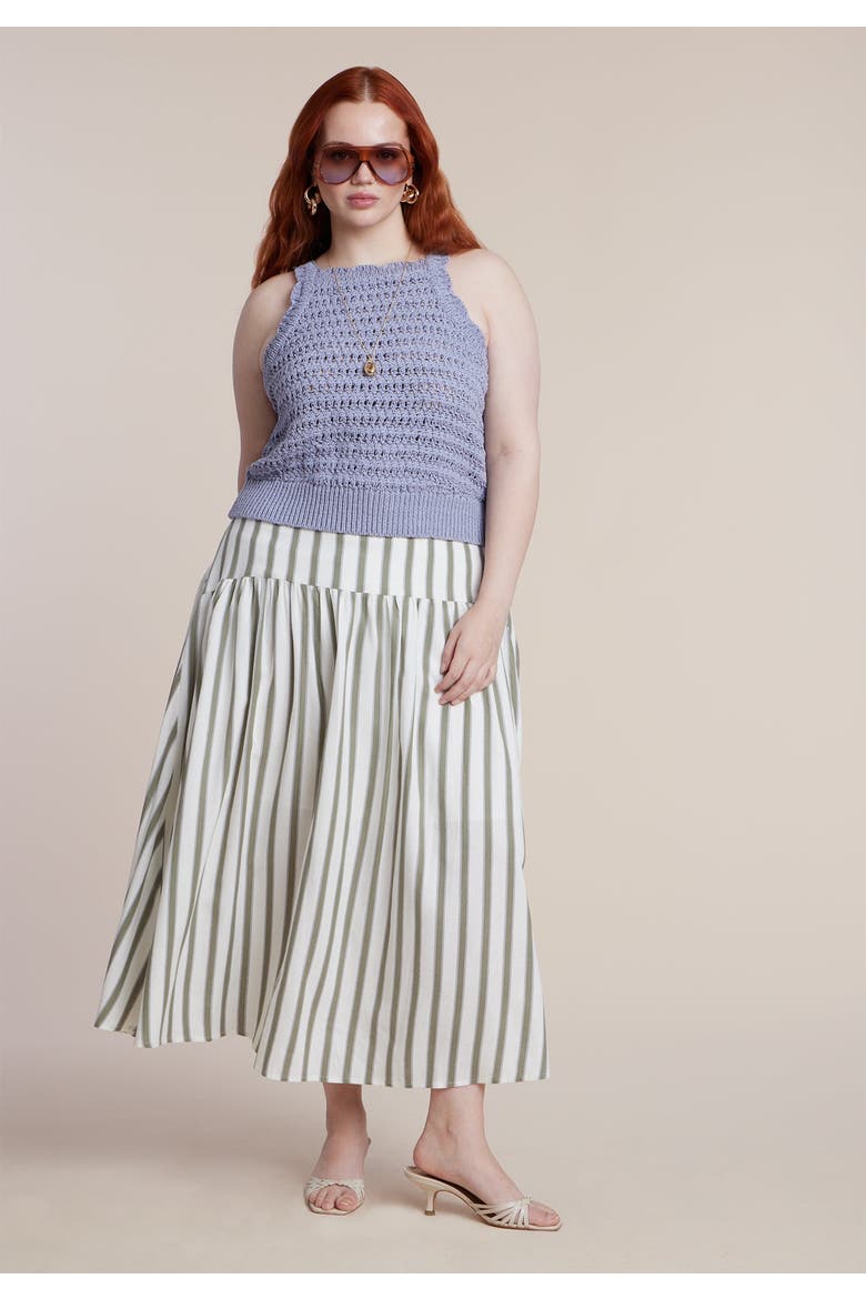 Open Stitch Racer Tank, Alternate, color, BLUE BLIZZARD