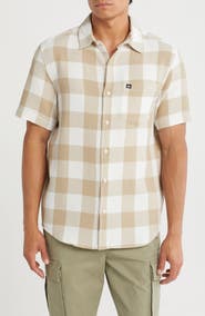 Quiksilver Danya Short Sleeve Cotton Button-Up Shirt