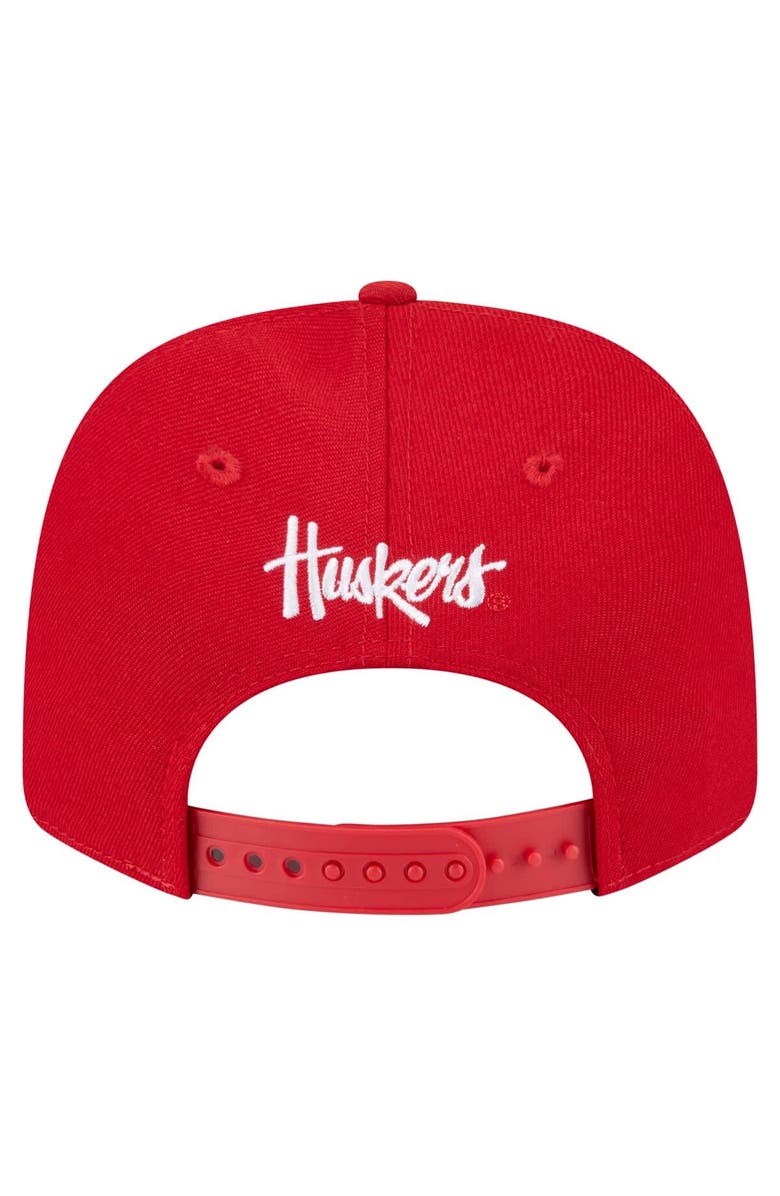 New Era Men's New Era Scarlet Nebraska Huskers Team Collective 9SEVENTY Stretch-Snap Adjustable Hat, Alternate, color, Scarlet