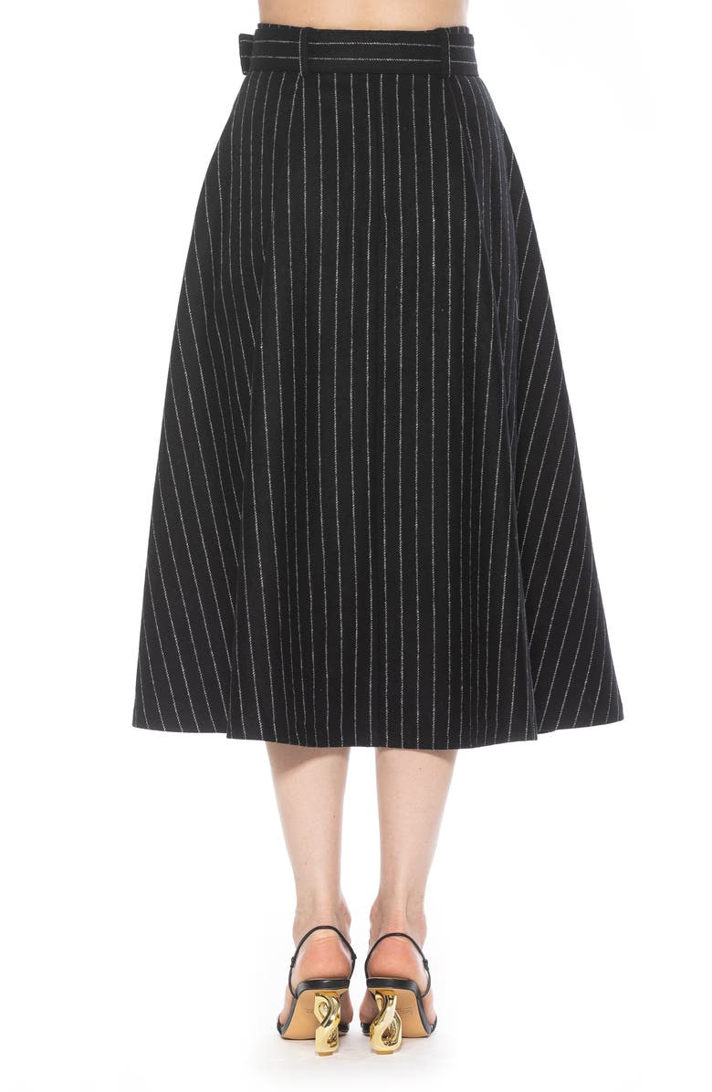 Alexia Admor Belted A-Line Midi Skirt, Alternate, color, 