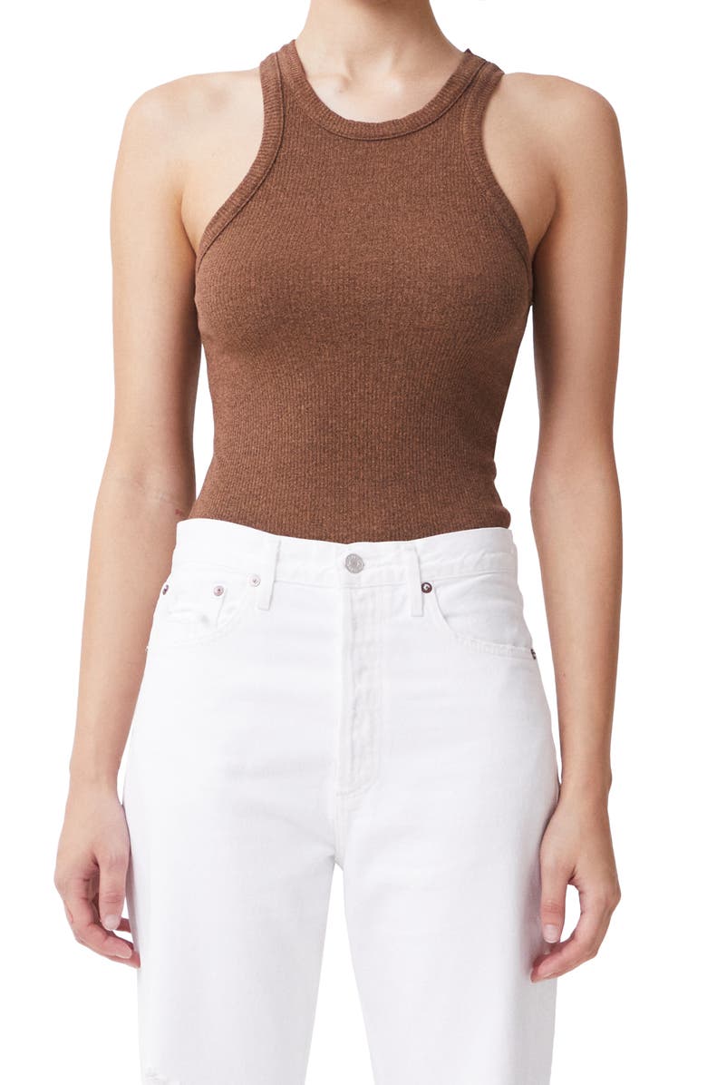 AGOLDE Bailey Rib Tank Top, Main, color, 