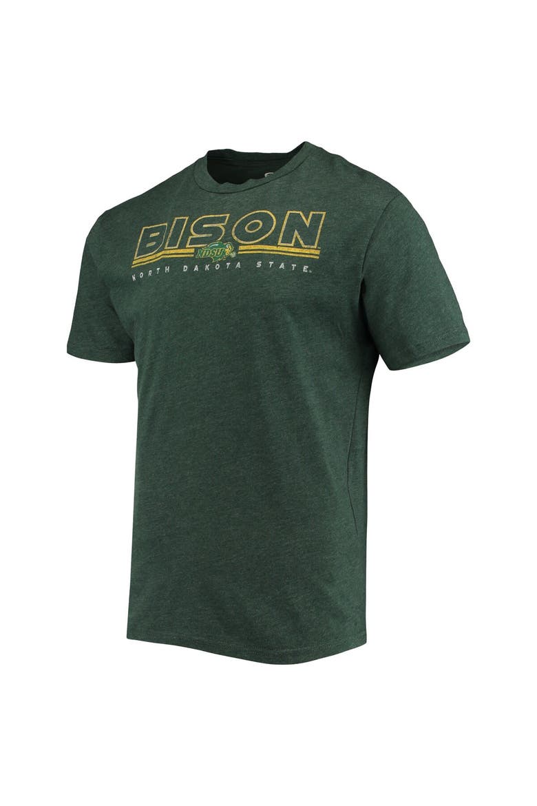 Men's Concepts Sport Heathered Charcoal/Green NDSU Bison Meter T-Shirt & Pants Sleep Set, Alternate, color, Heather Charcoal