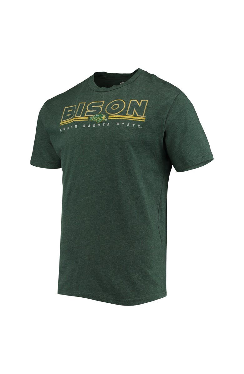 CONCEPTS SPORT Men's Concepts Sport Heathered Charcoal/Green NDSU Bison Meter T-Shirt & Pants Sleep Set, Alternate, color, Heather Charcoal