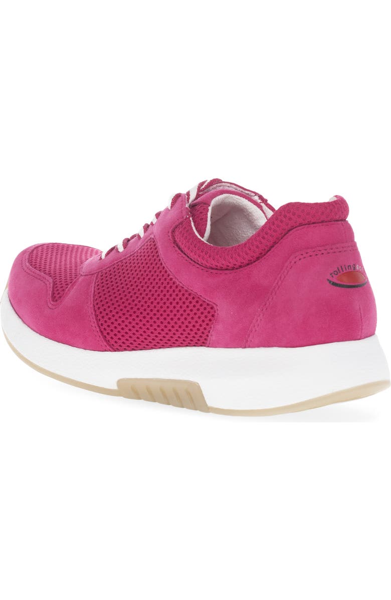 Gabor Mixed Media Sneaker, Alternate, color, Fuxia