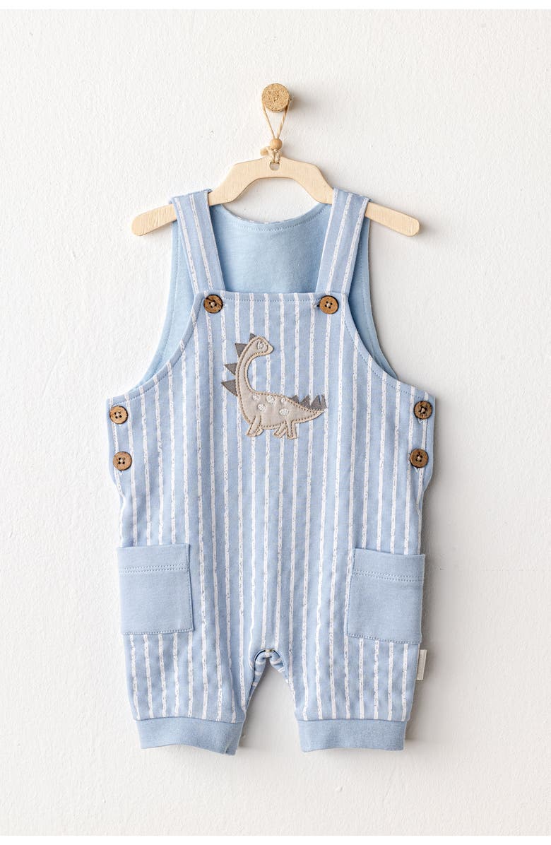 Andy Wawa Striped Dinosaur Jumpsuit, Alternate, color, 