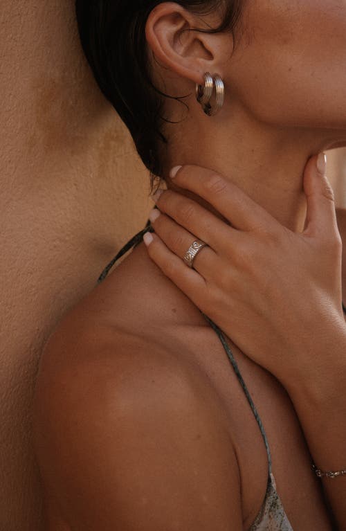 Luv Aj The Cannoli Ring In Silver
