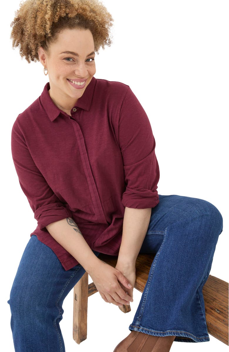 FatFace Women's Plus Size Sammy Shirt Tunic, Alternate, color, 