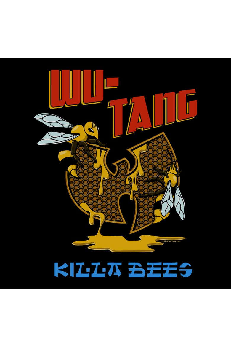 Men's Wu-Tang Clan Killa Bees Artwork Logo  Graphic T-Shirt, Alternate, color, Black