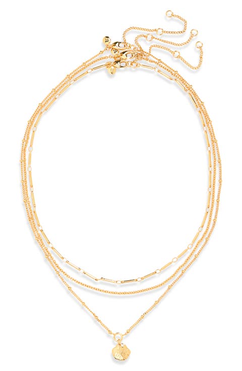 Sand Dollar Necklace 3-Piece Set