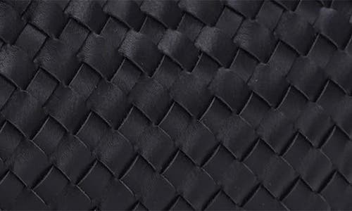 Emperia Libby Diamond Weave Twist Handle Shoulder Bag In Black
