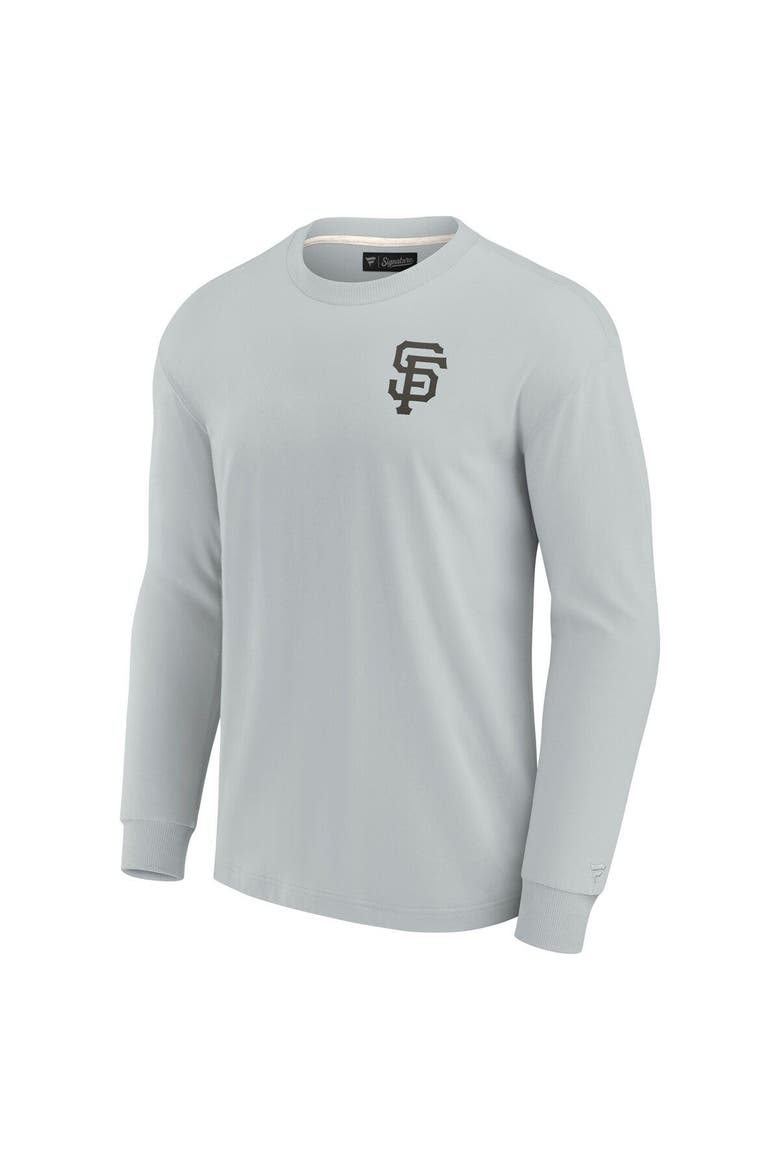 Unisex Fanatics Signature Gray San Francisco Giants Elements Super Soft Long Sleeve T-Shirt, Alternate, color, Gray