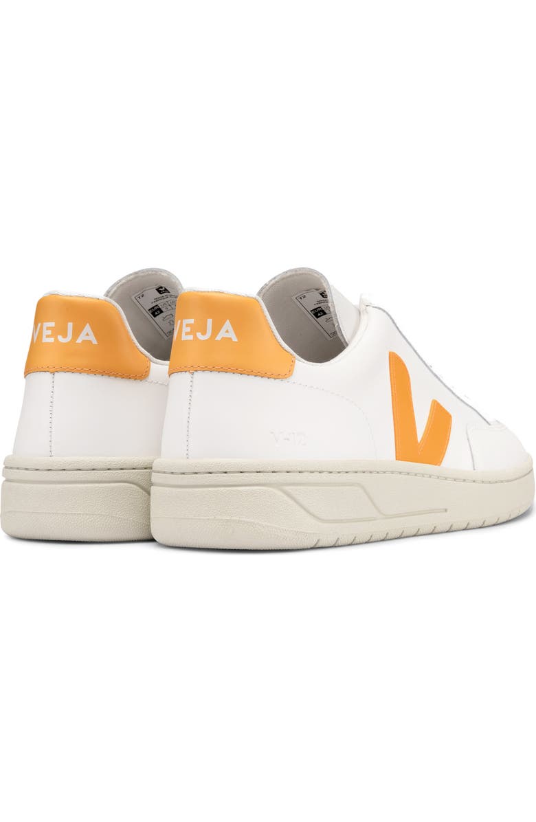 Veja <p>V-12 Leather Sneaker (Women)</p>, Alternate, color, Extra-White Ouro
