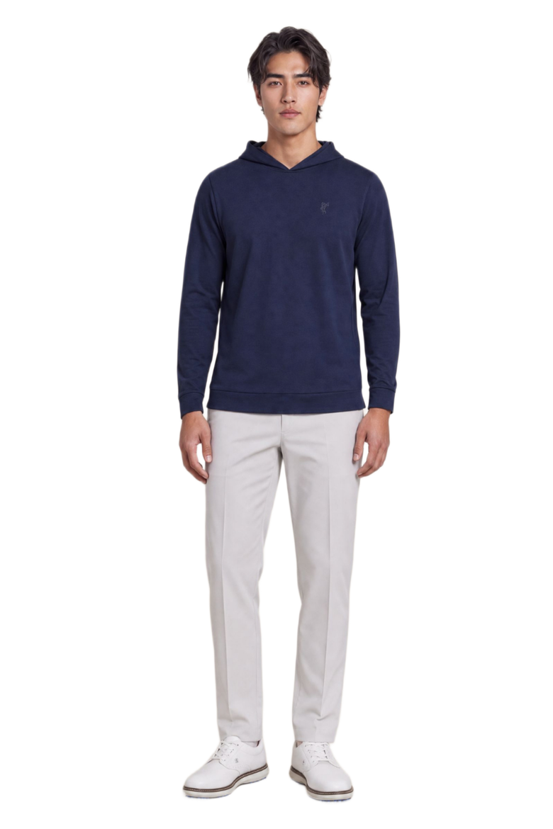 Newport Supima Hoodie, Alternate, color, Driver Navy