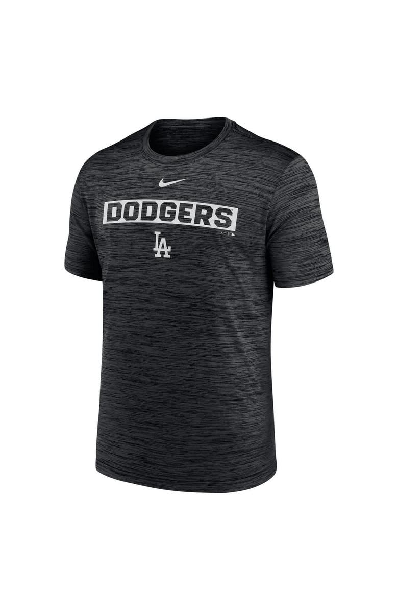 Nike Men's Nike Black Los Angeles Dodgers Velocity Dri-FIT T-Shirt, Alternate, color, Black