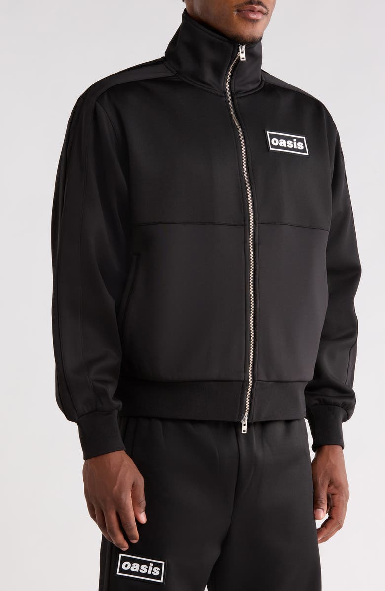 PLEASURES Forever Track Jacket, Alternate, color, Black