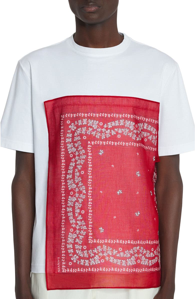 Lanvin BANDANA T-SHIRT, Alternate, color, 