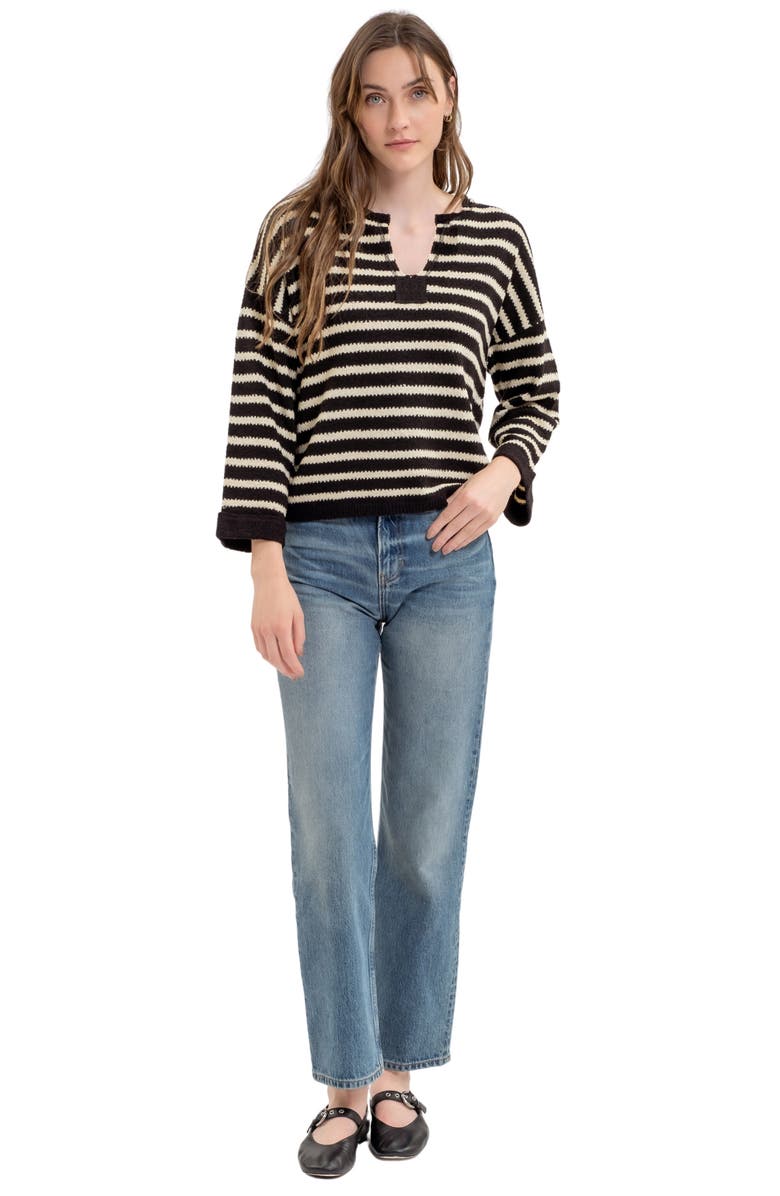Blu Pepper Stripe Sweater, Alternate, color,
