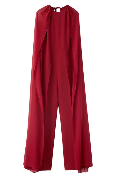 Cape Wide Leg Jumpsuit