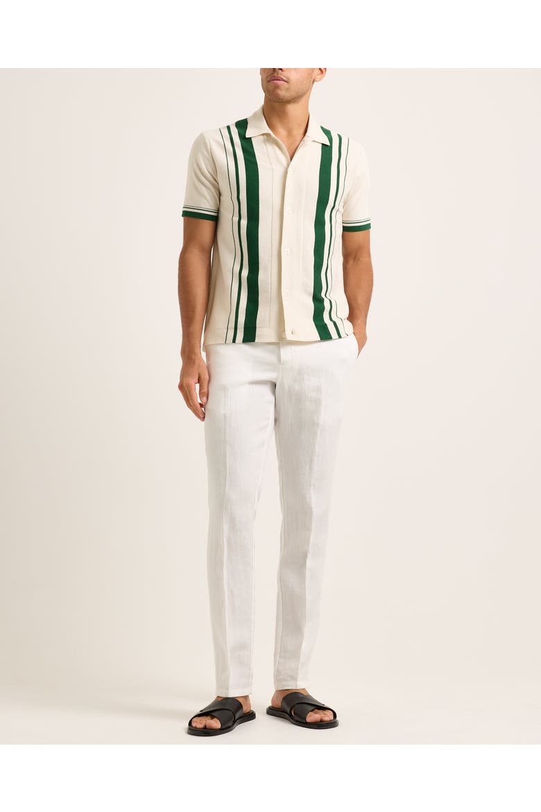 Tiernan Relaxed-Fit Shirt, Main, color, White Sand/Tarragon Green