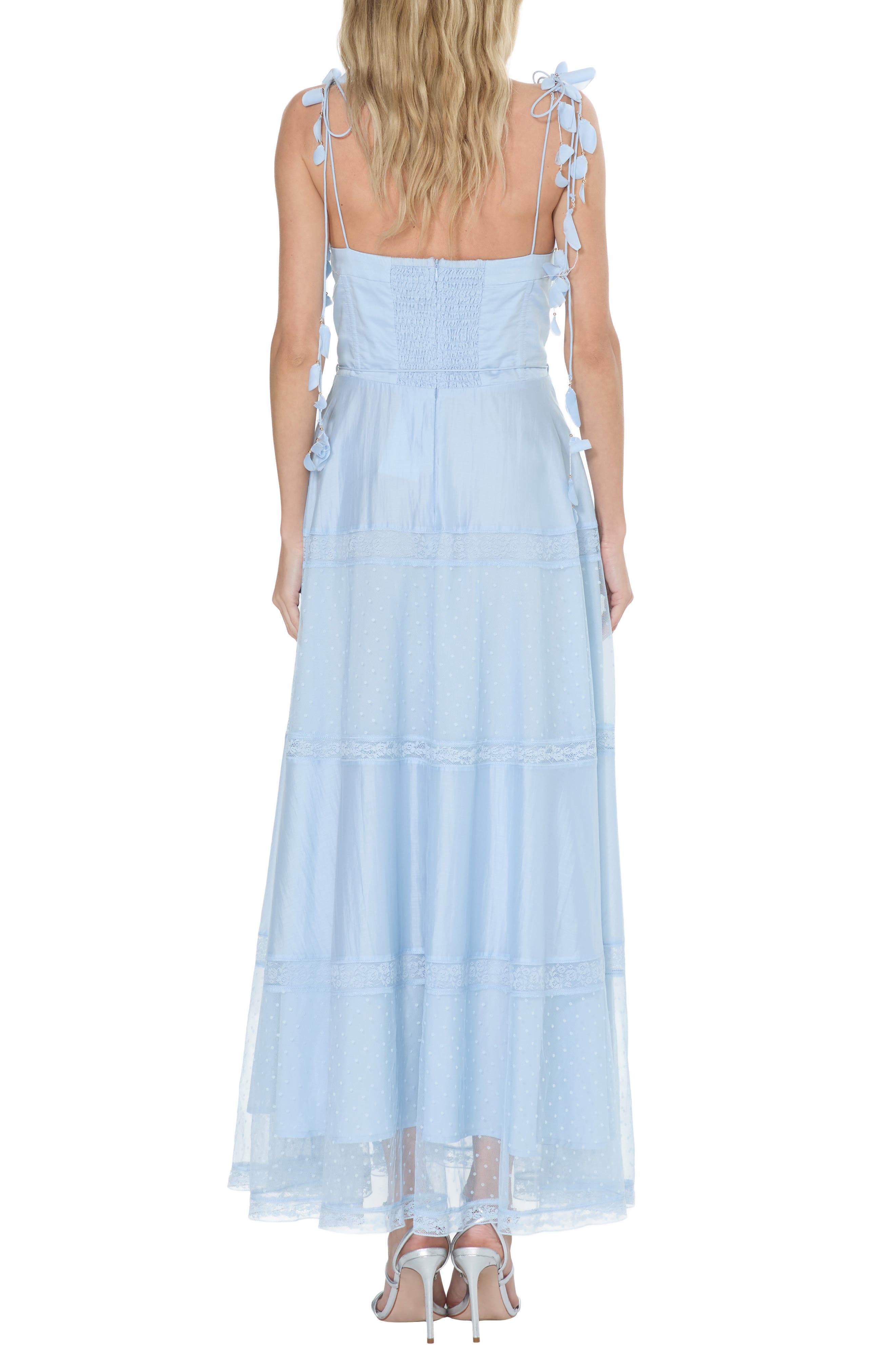 Eva Tie Strap Fit & Flare Gown - image 2