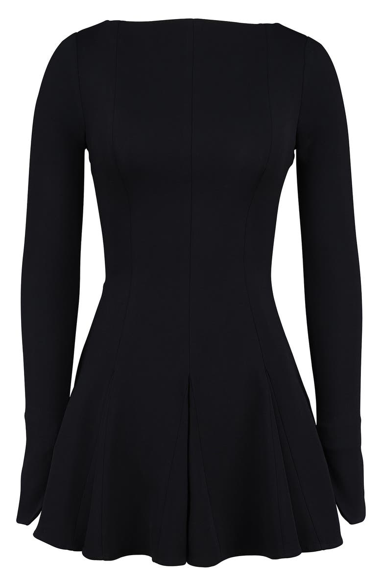 HOUSE OF CB Francesca Long Sleeve Minidress, Alternate, color, Black