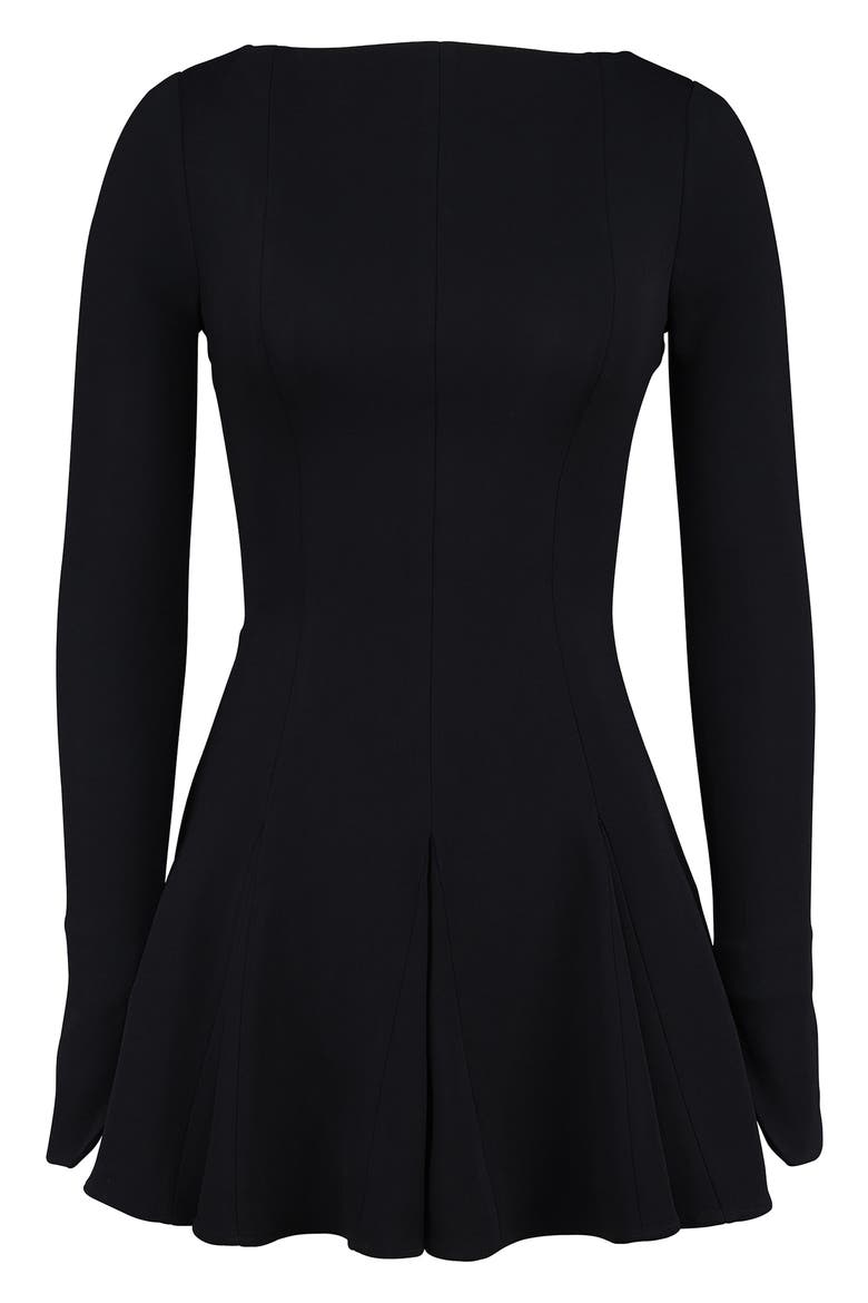 francesca's black long sleeve dress Heirlome Women's Francesca Silk Long-Sleeve Minidress - Black