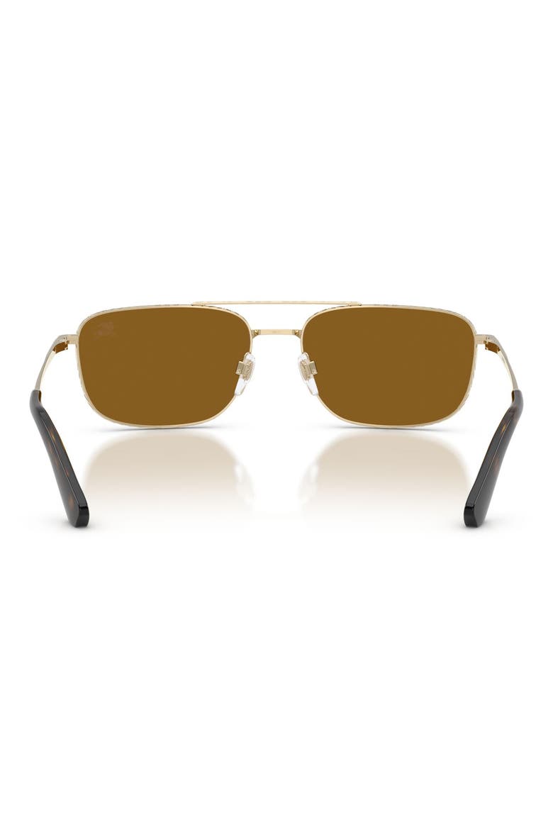 59mm Polarized Pilot Sunglasses, Alternate, color, LIGHT GOLD / POLAR BROWN