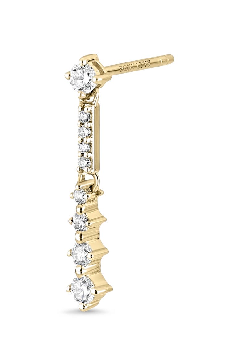 Mykonos 18k Gold Diamond Drop Earrings, Alternate, color, 18KY