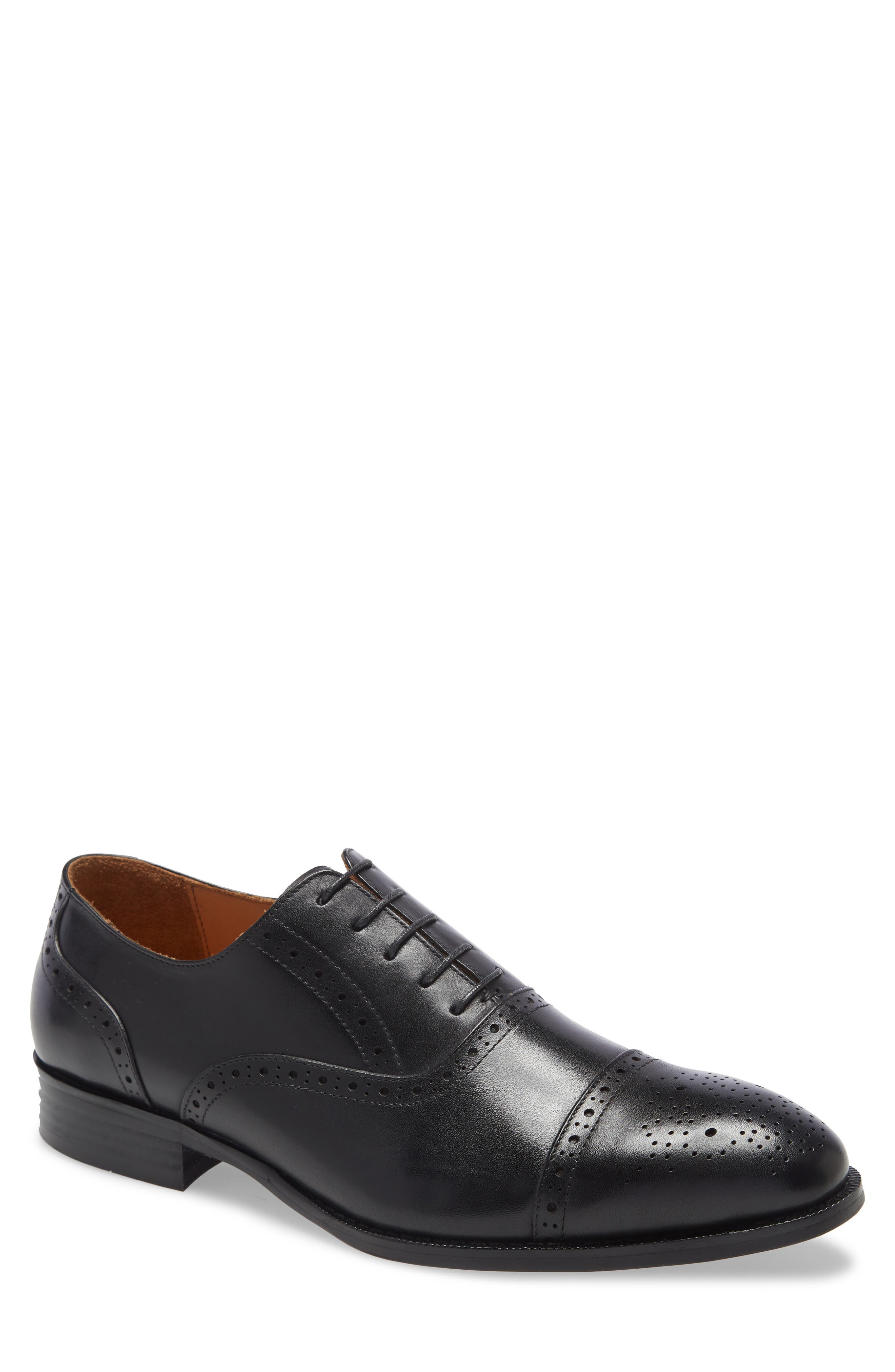 Ike Behar Jared Cap Toe Oxford, Main, color, 