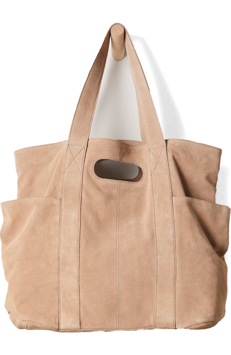 Free People Caravan Suede Tote, Alternate, color,