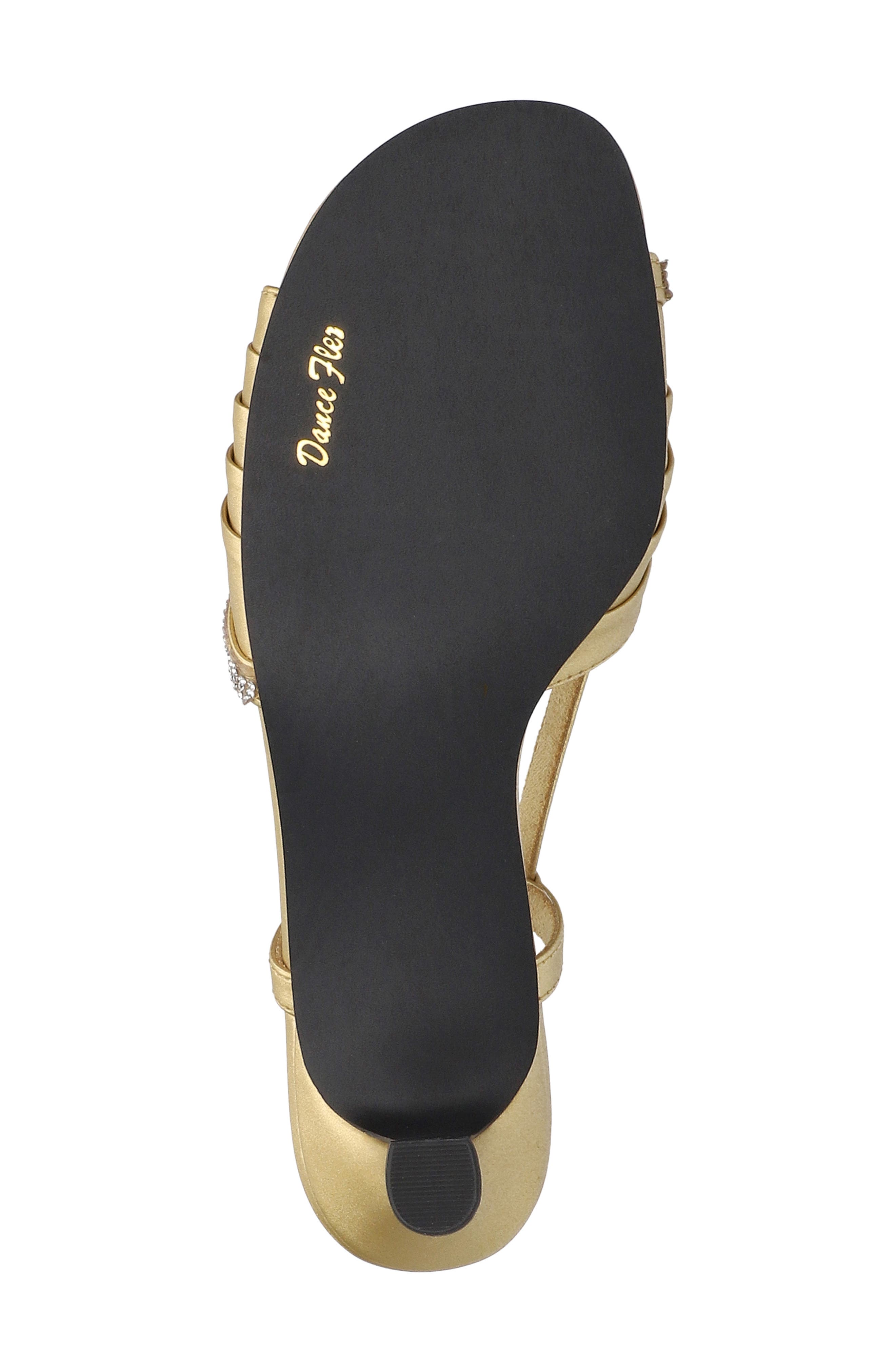 Delite Slingback Sandal, Alternate, color, GOLD SATIN-STONES