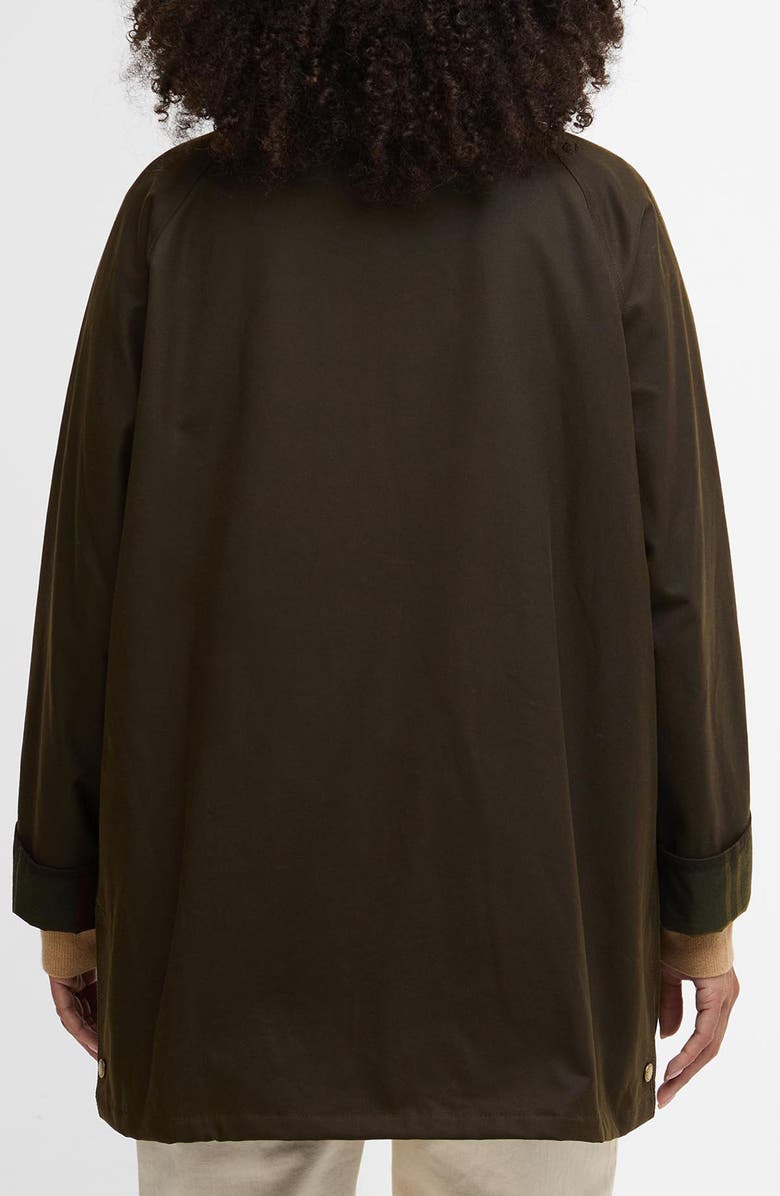 Barbour Acorn Water Repellent Waxed Cotton Jacket, Alternate, color, Olive