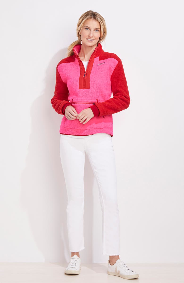vineyard vines Colorblock Fleece Pullover, Alternate, color,