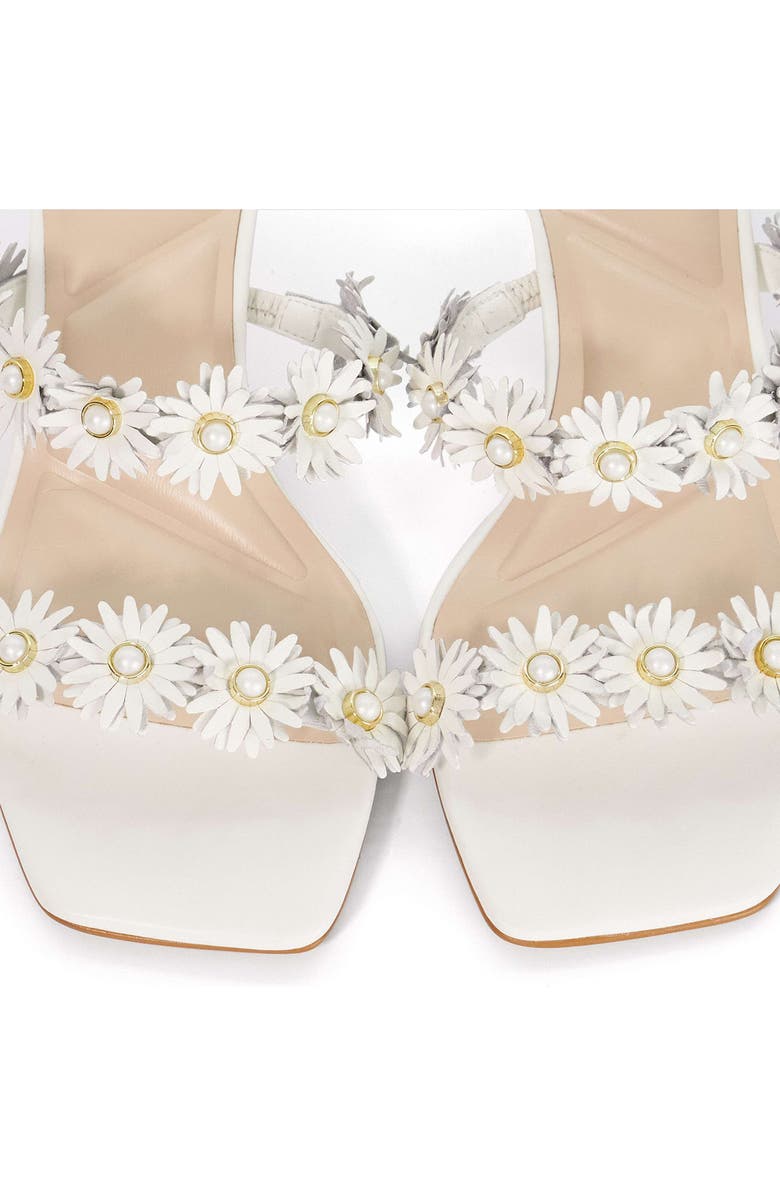 Dune London Maltas Kitten Heel Slide Sandal, Alternate, color, White