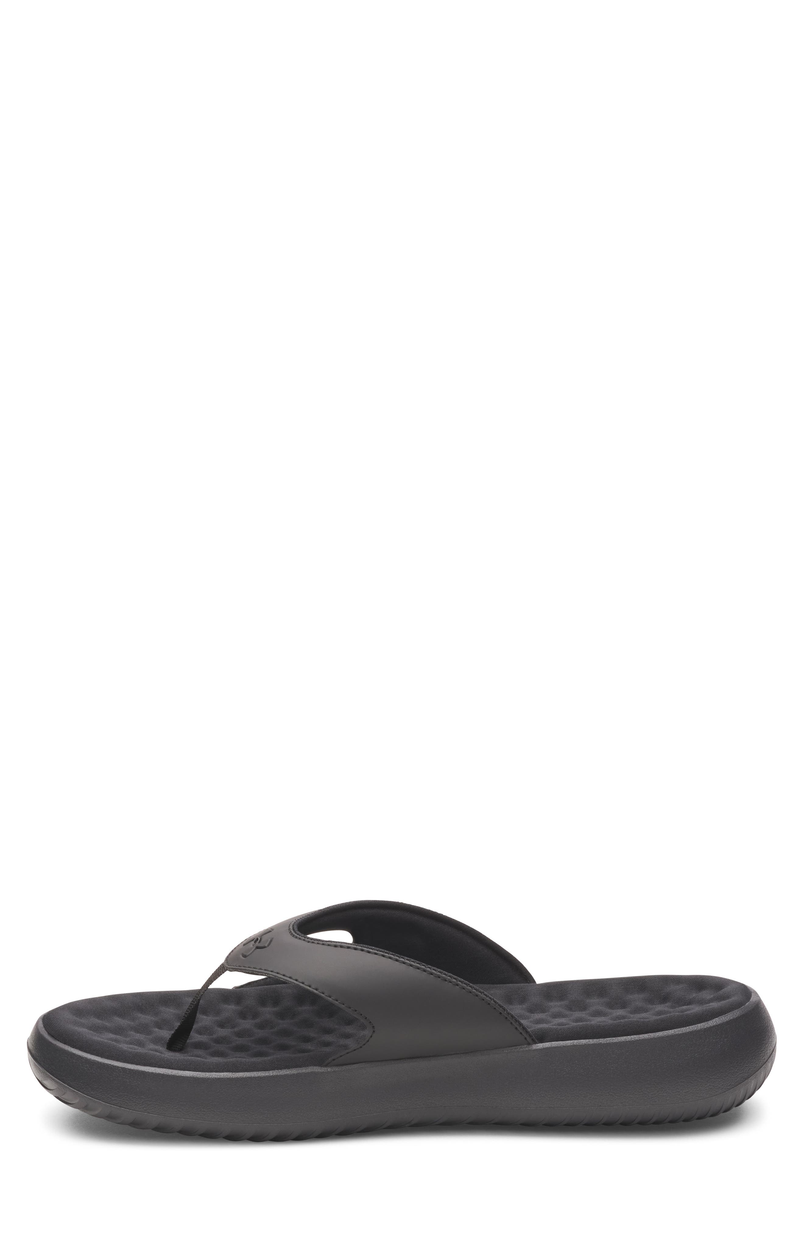 Under Armour UA Ignite Pro 8 Water Resistant Flip Flop, Alternate, color, Black