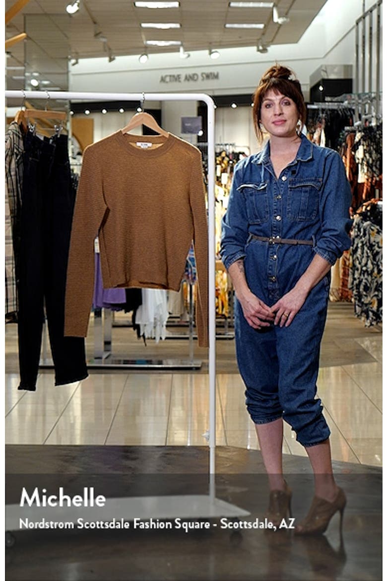 Slim Fit Wool & Cashmere Waffle Knit Sweater video