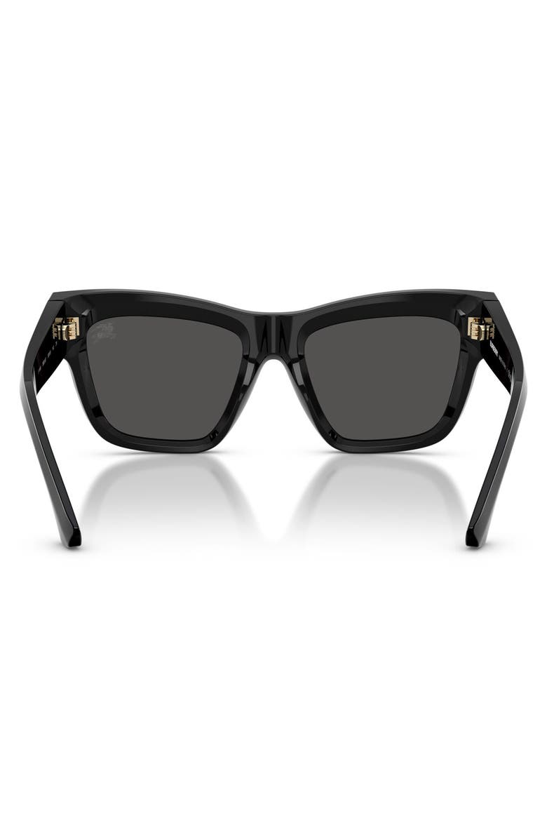 Burberry 53mm Square Sunglasses, Alternate, color, Black