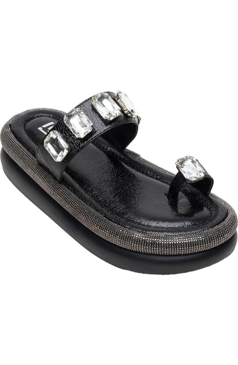 Prologue Shoes Evans Jeweled Platform Sandal, Alternate, color,