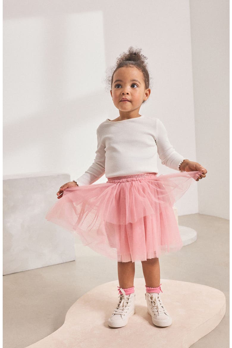 Kids' Tulle Tutu Skirt, Alternate, color, PINK