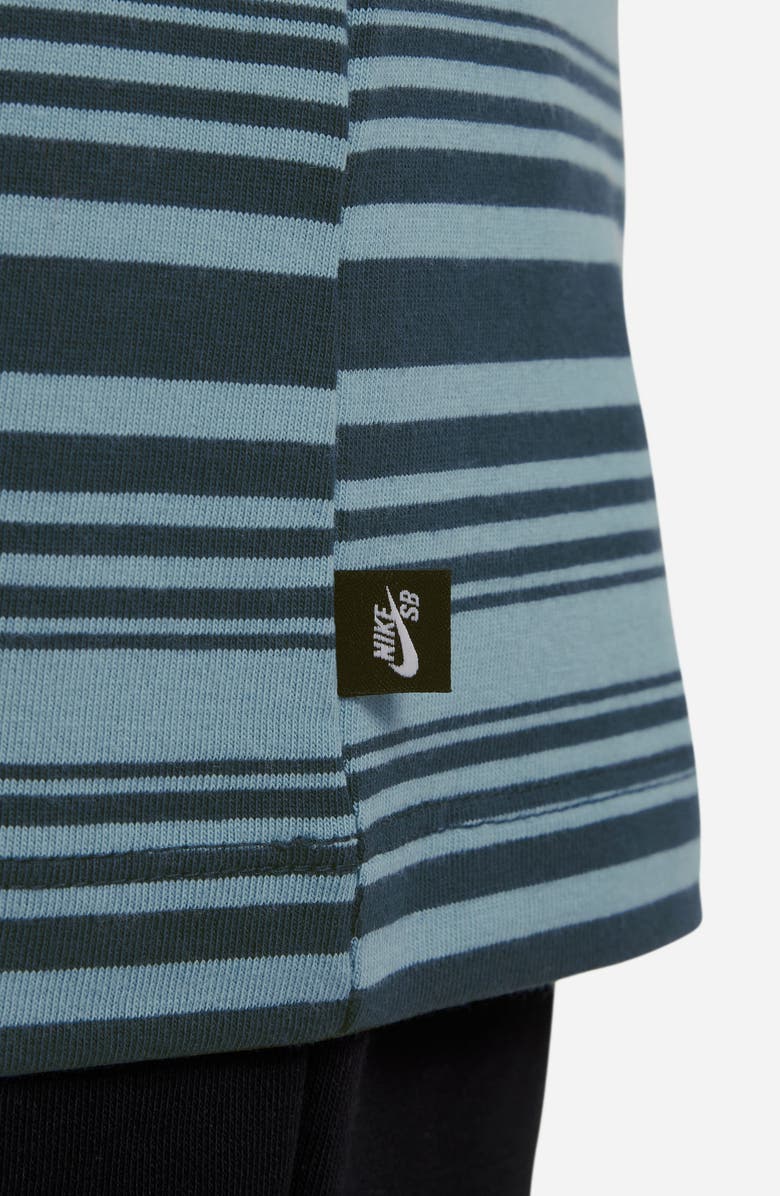 Nike Kids' SB Stripe Long Sleeve Cotton T-Shirt, Alternate, color, 