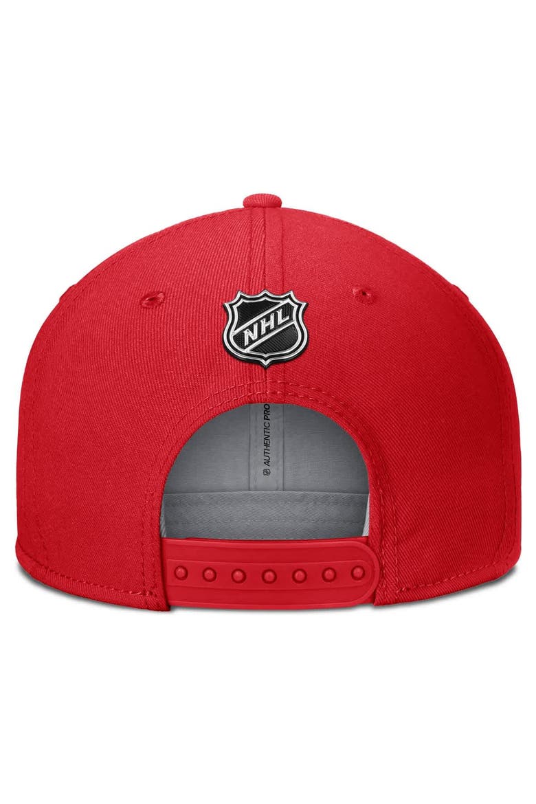 Men's Fanatics Red New York Rangers Authentic Pro Team Rink Snapback Hat, Alternate, color, Red