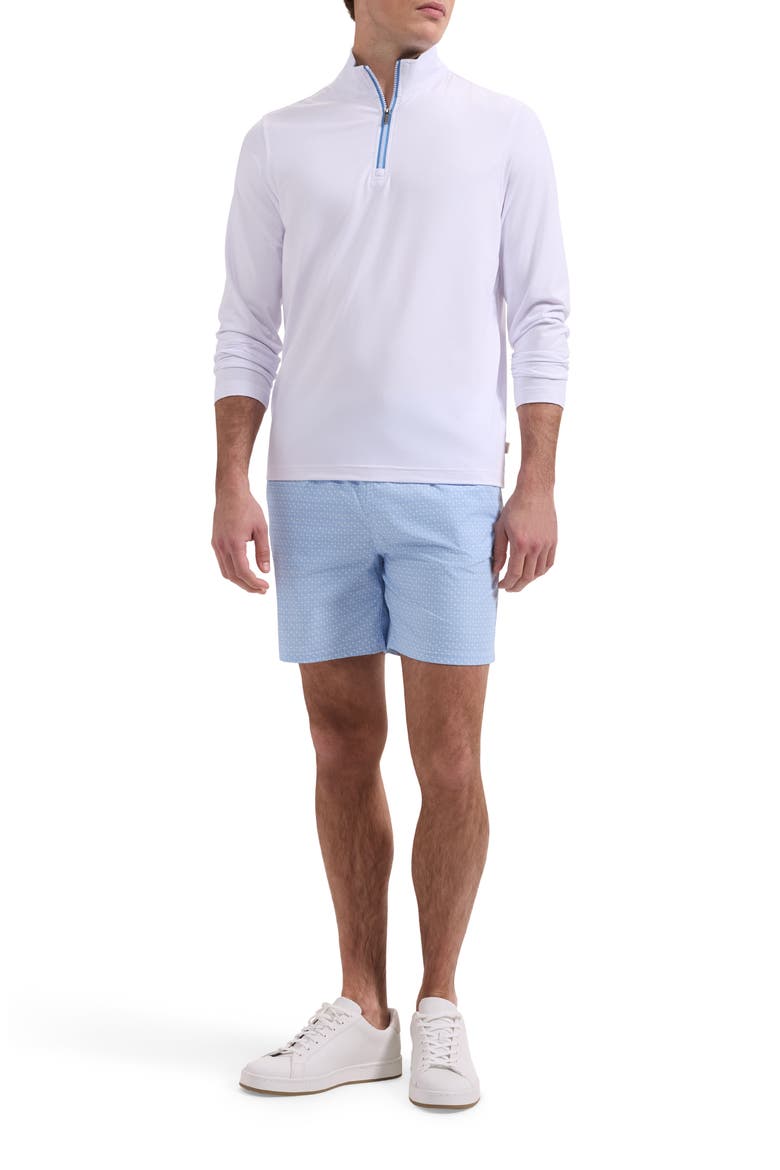 Kai Palm Print Swim Trunks, Alternate, color, VISTA BLUE