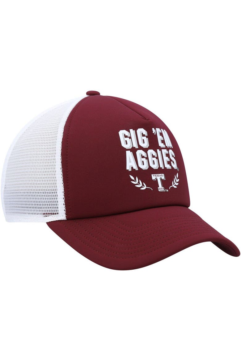 Men's adidas Maroon Texas A&M Aggies Phrase Foam Front Trucker Adjustable Hat, Alternate, color, Maroon