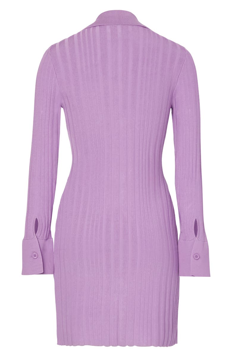 Milly Long Sleeve Polo Sweater Dress, Alternate, color, 