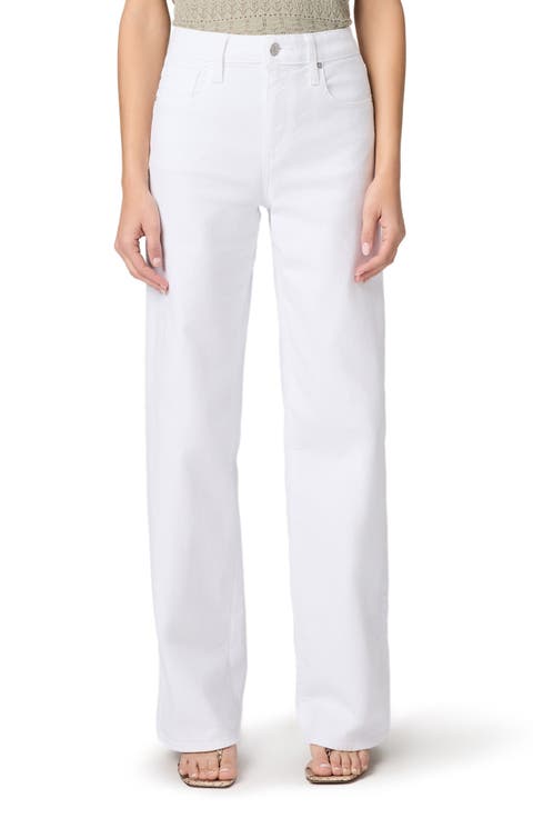 Tatum High Waist Wide Leg Jeans (Crisp White)