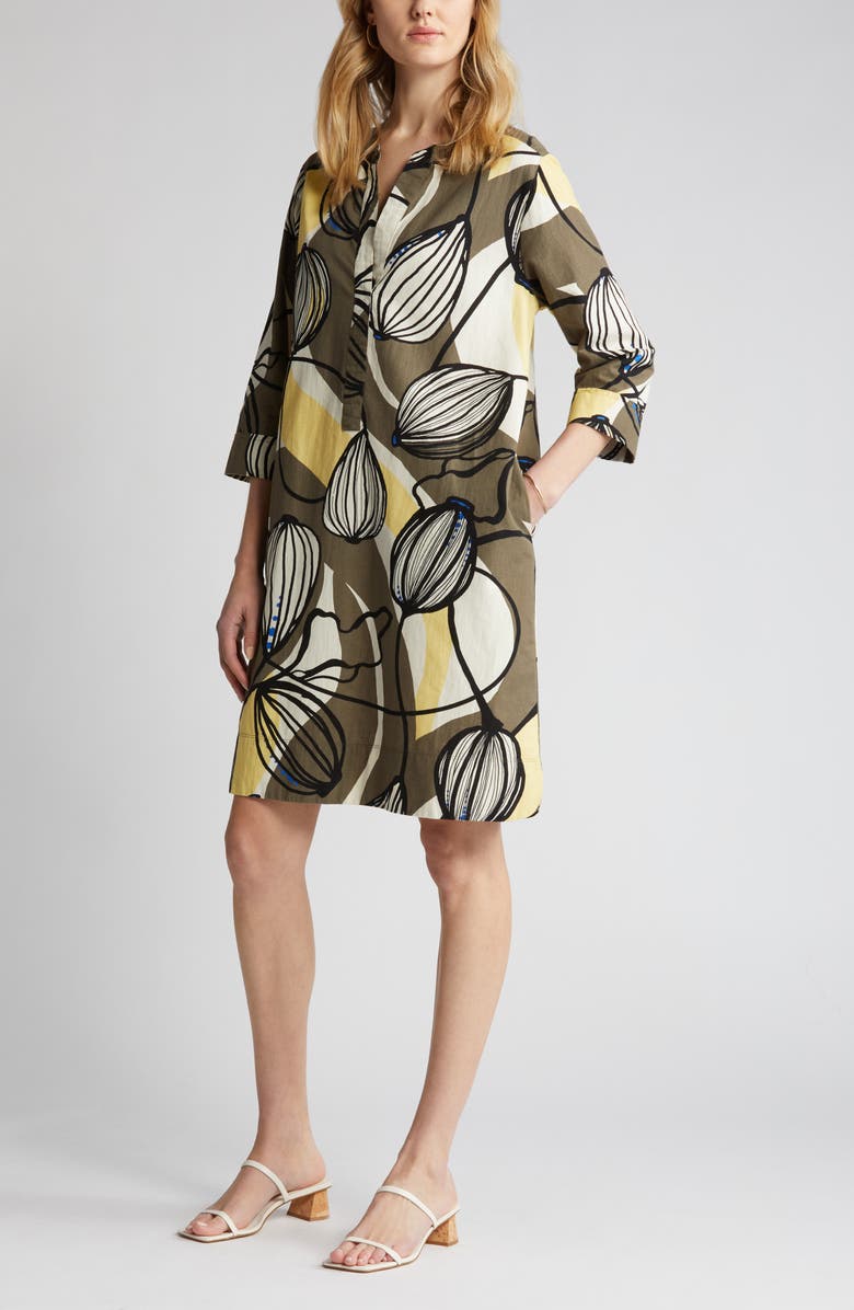 Masai Copenhagen Nokolo Print Linen Dress, Alternate, color,